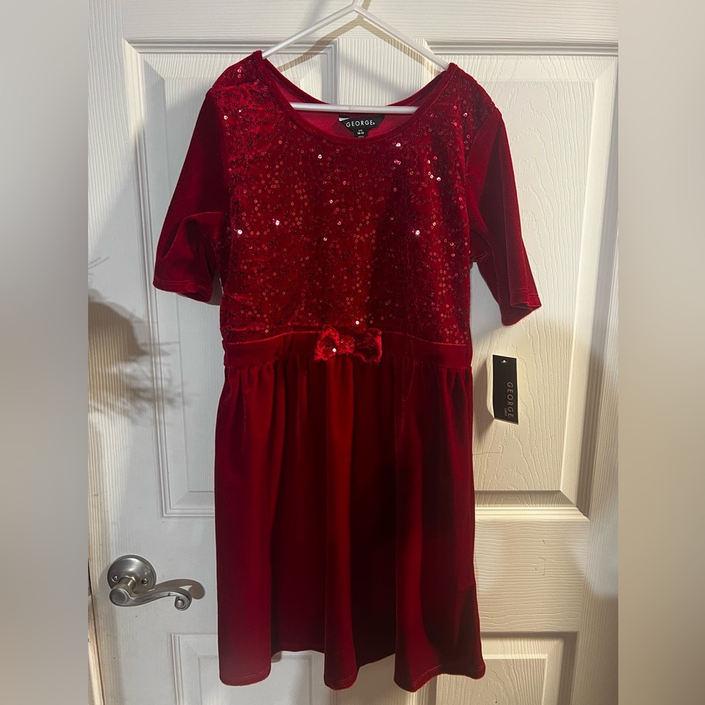 Red sparkly dress